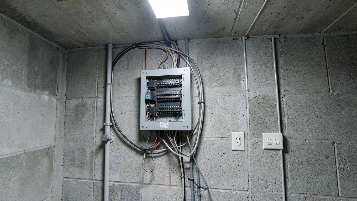 instalacja elektryczna w bloku z wielkiej płyty