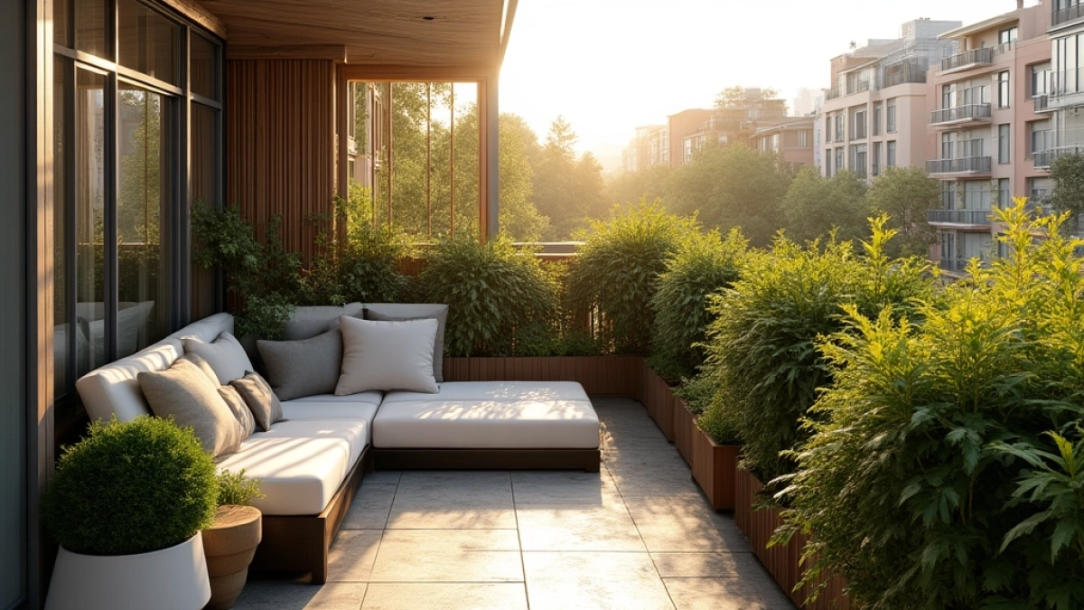 Lamele na balkon w bloku