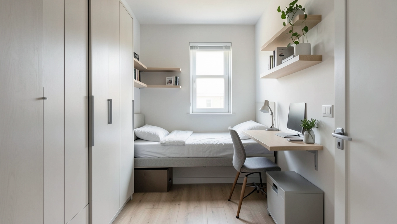 Meble do wąskiego pokoju w bloku