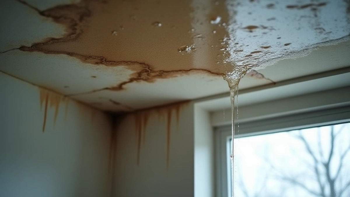 Przeciekający sufit w bloku