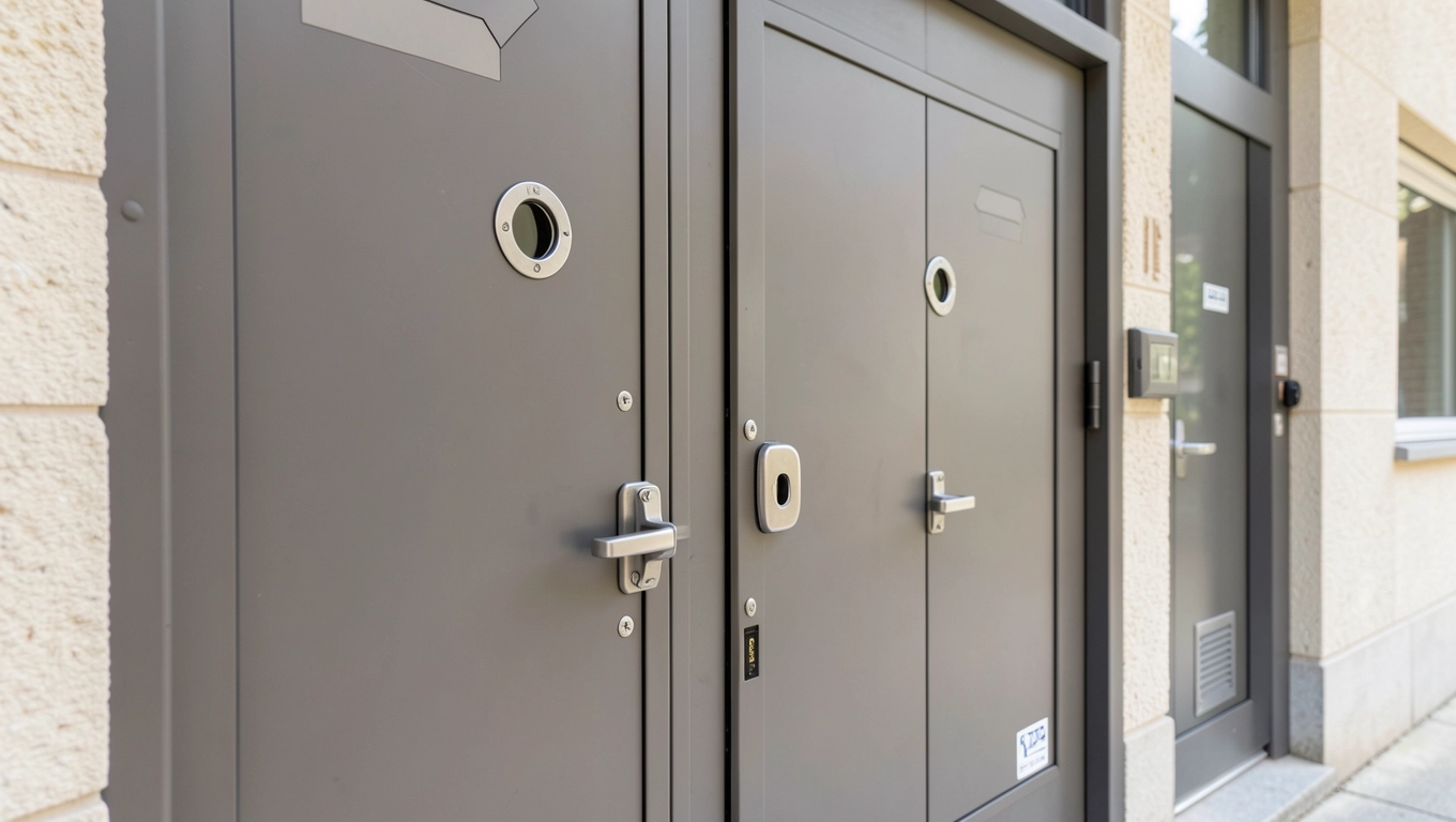 Przepisy ppoż w blokach drzwi wejściowe