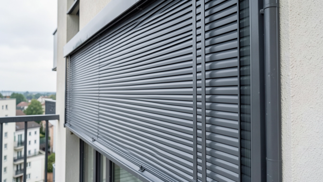 Rolety zewnętrzne balkonowe w bloku