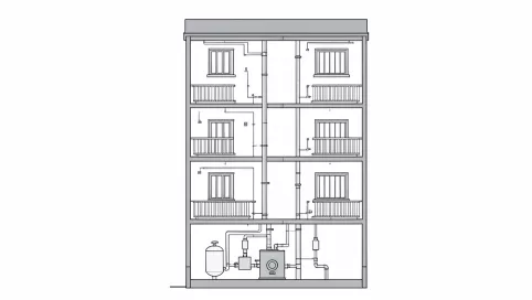 Centralne ogrzewanie w bloku schemat