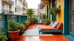 Farba na balkon w bloku