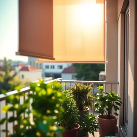 Jak osłonić balkon w bloku przed słońcem