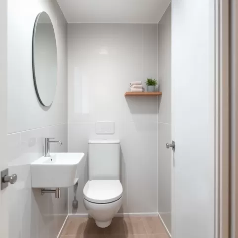Jak urządzić małe WC w bloku