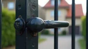 Jak zablokować klamkę w furtce