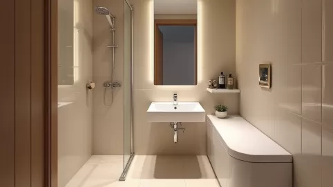 Mała łazienka w bloku 2m2