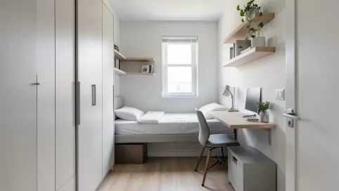 Meble do wąskiego pokoju w bloku