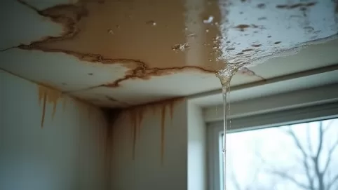 Przeciekający sufit w bloku