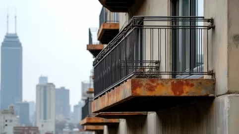 Wymiana balustrady balkonowej w bloku