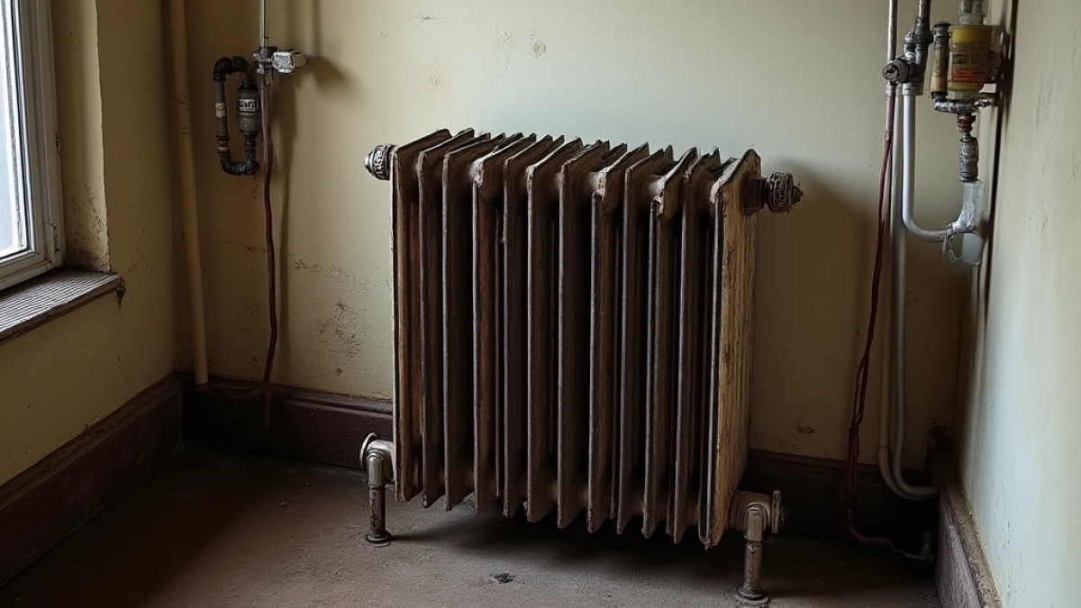 wymiana kaloryfera w bloku