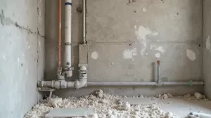 chowanie rur w ścianie w bloku
